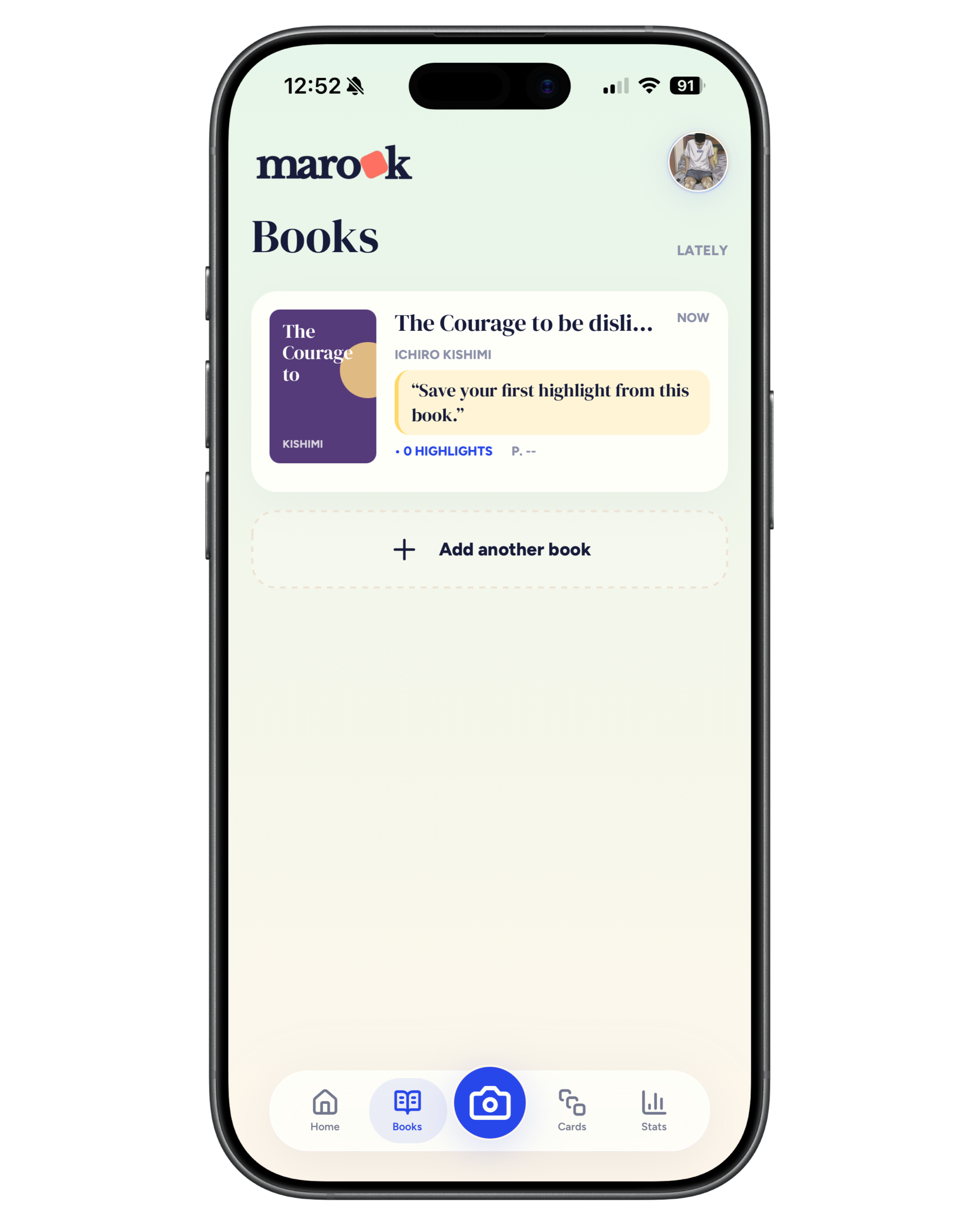 Marook add books screenshot